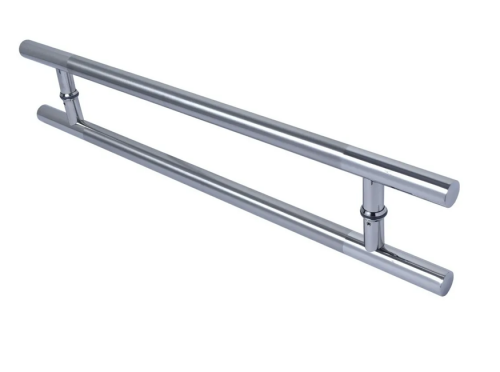 Puxador Para Porta Pivotante Inox Misto Tubular C/ 1 M