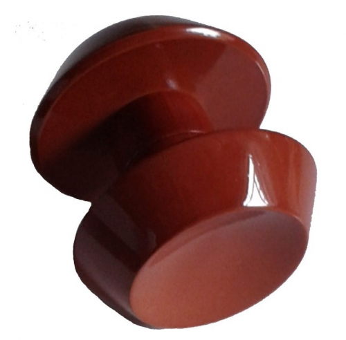 Puxador Madeira Oval Para Porta de Vidro